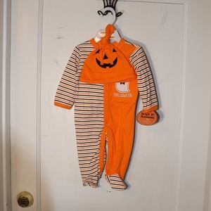 Baby Gear 2ps My First Halloween Onesie & Cap 0-3M